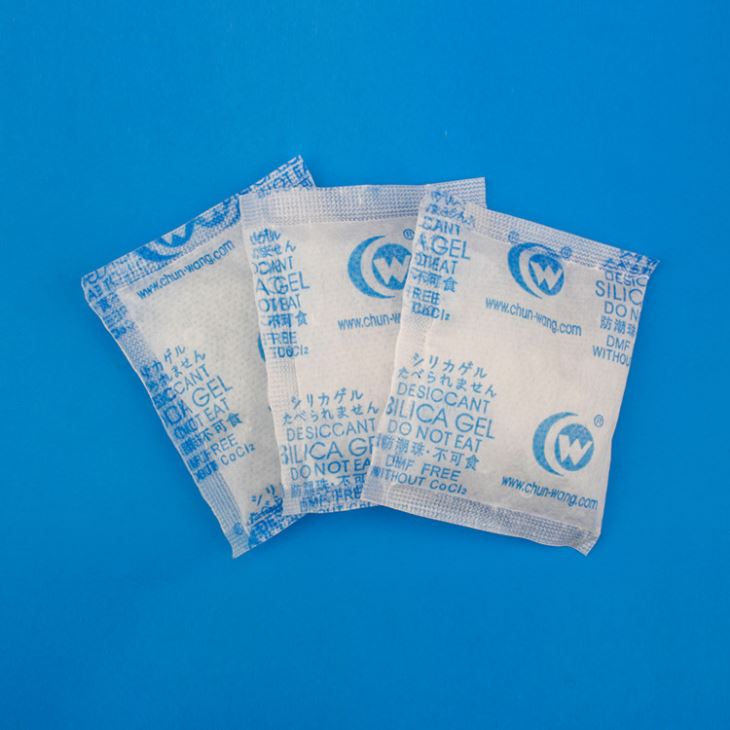 White 2-4mm Silica Gel Desiccant In Sachet