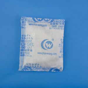 Warna putih Gel silika Desiccant dalam Sachet